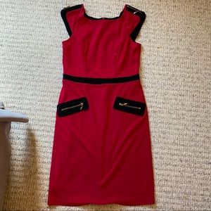 Joseph Ribkoff red sheath dress